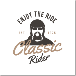 Classic Rider Vintage Motorcycle Tee | Timeless Bike Posters and Art